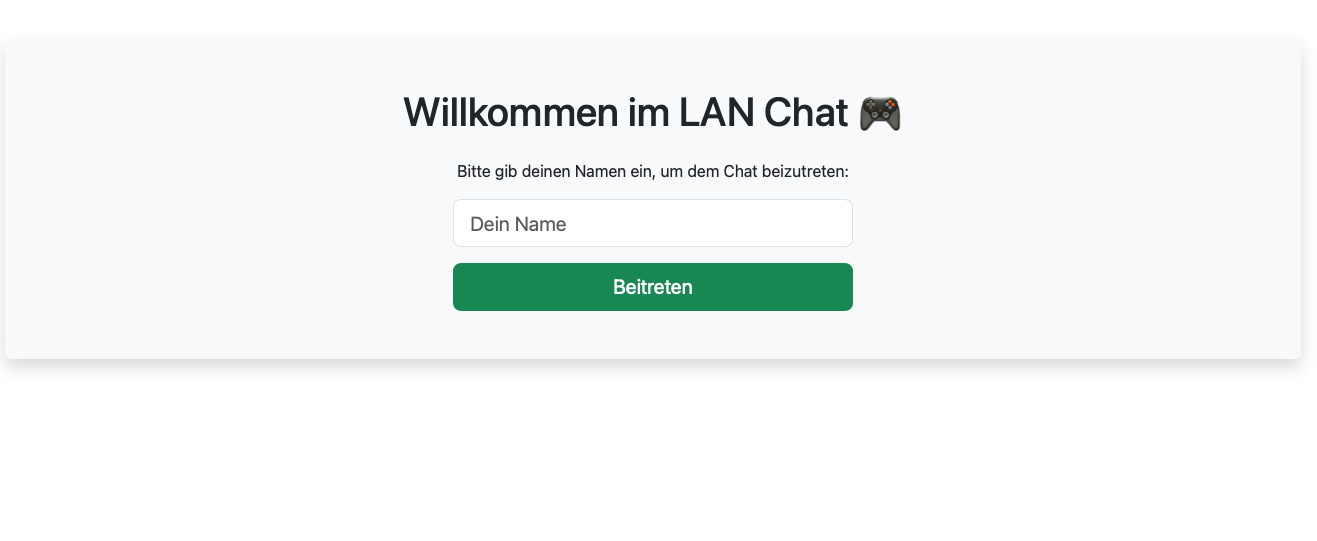 C-Chat-Core Startbildschirm